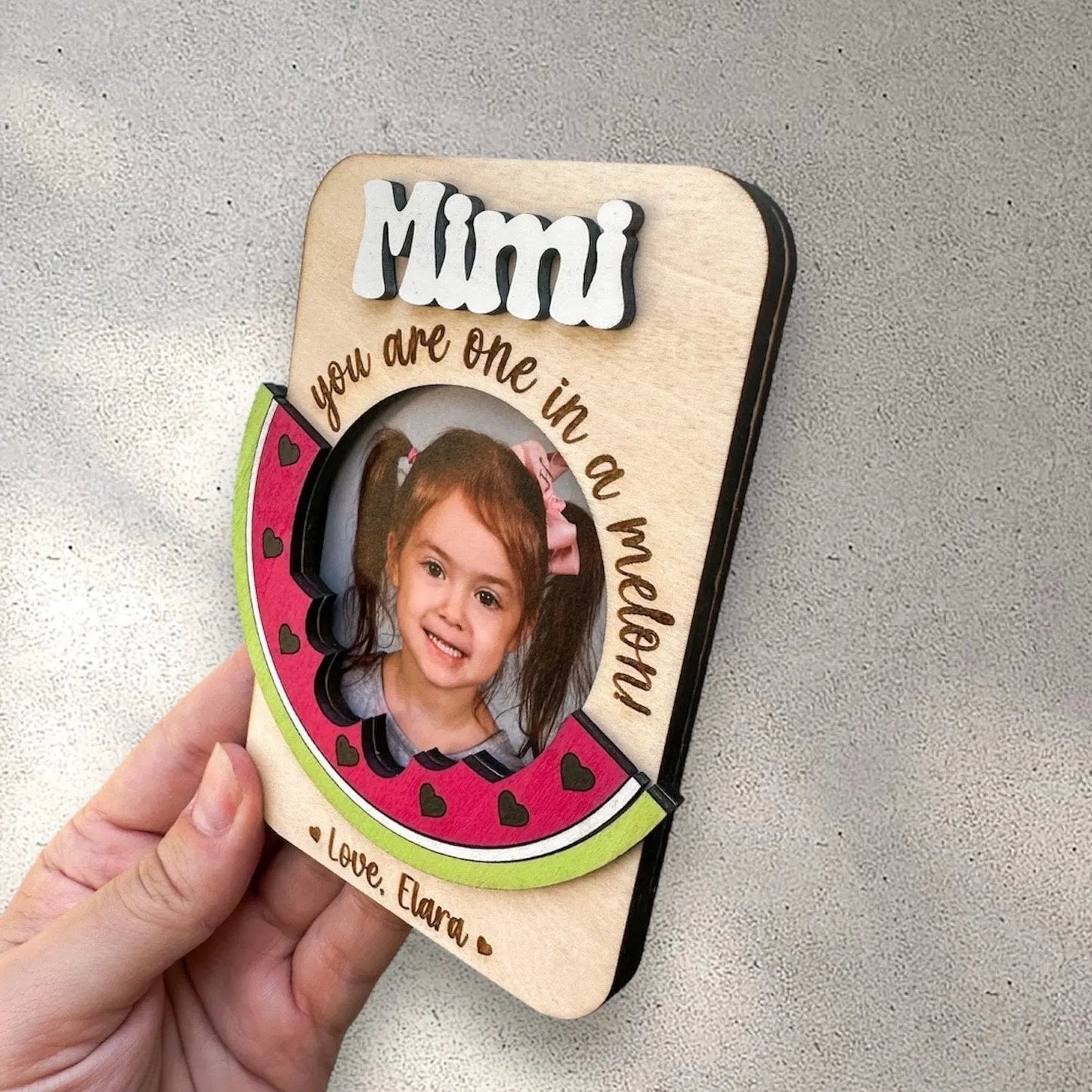 Watermelon Photo Frame Magnet Luna Beam Creations