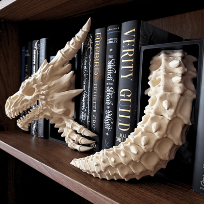 Bone Dragon Bookends