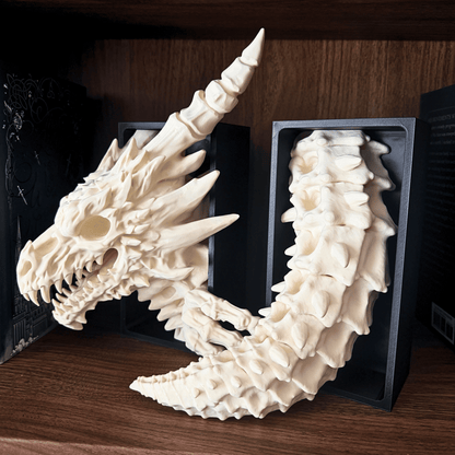Bone Dragon Bookends