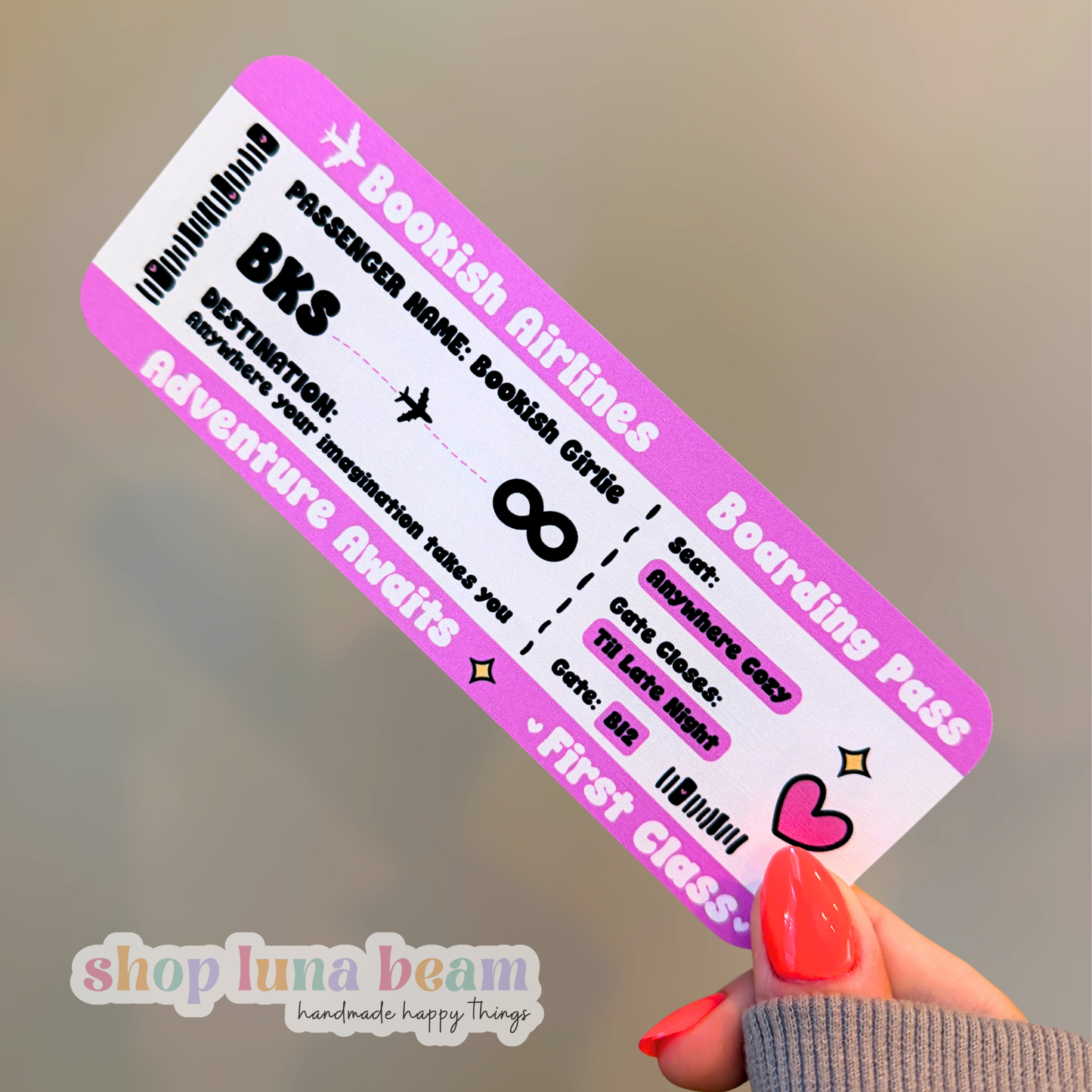 Bookish Airlines Bookmark