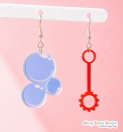 Bubble Wand Dangle Earrings