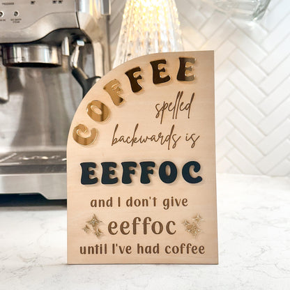 Coffee Bar Sign Luna Beam Creations