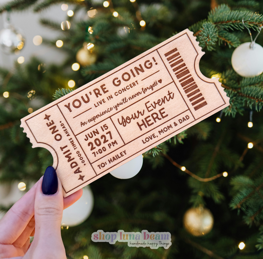 Personalized Event Ticket