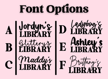 Custom Engraved Dragon Library Sign