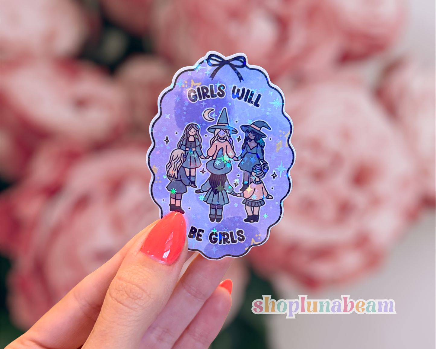 Girls Will Be Girls Framed Sticker