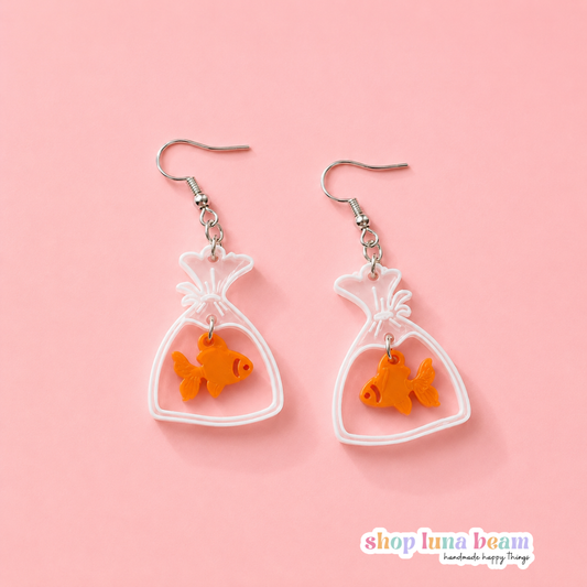 Pet Goldfish Earrings