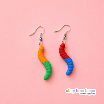 Gummy Worm Earrings