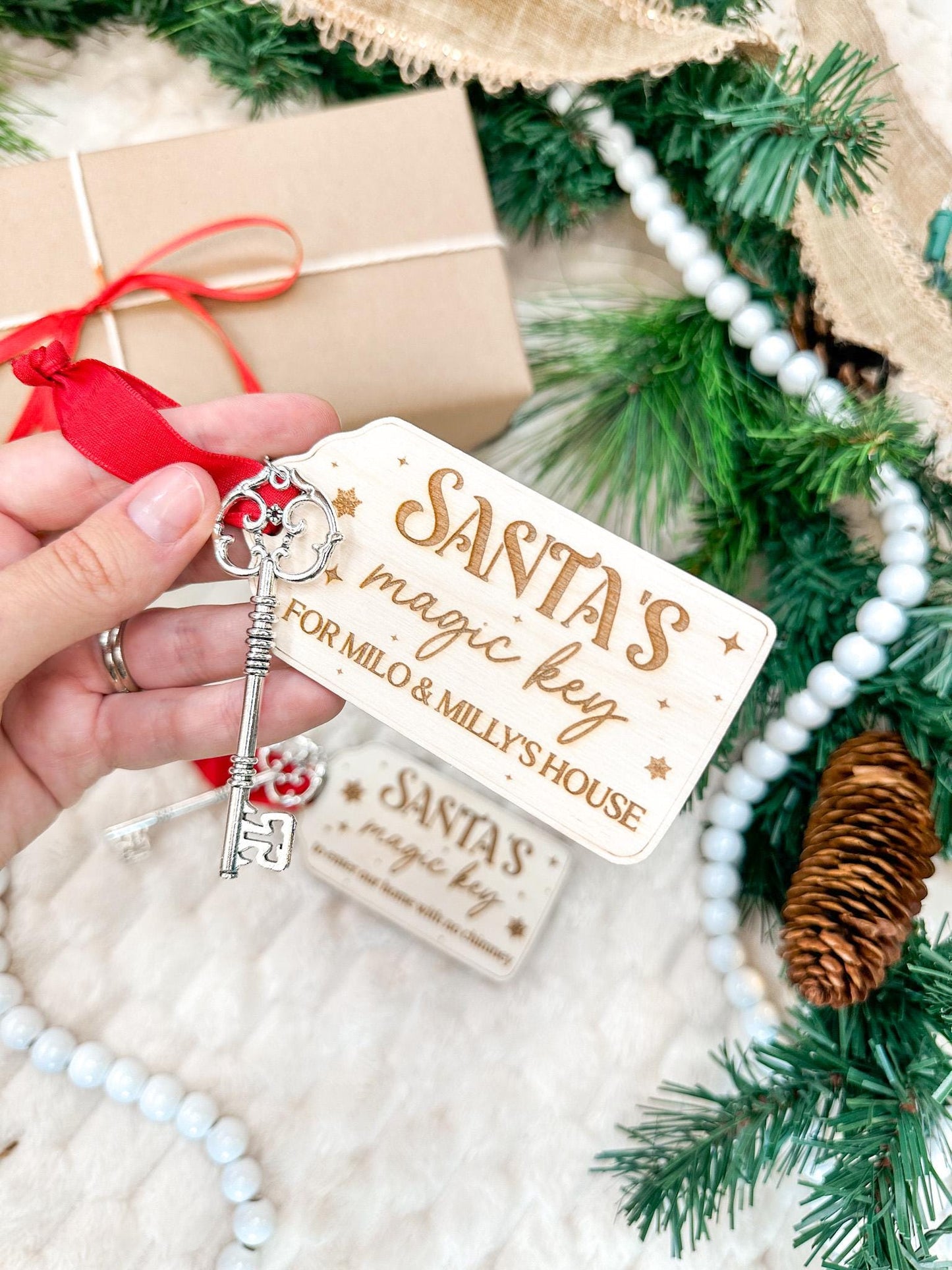 Santa's Magic Key Ornament Luna Beam Creations