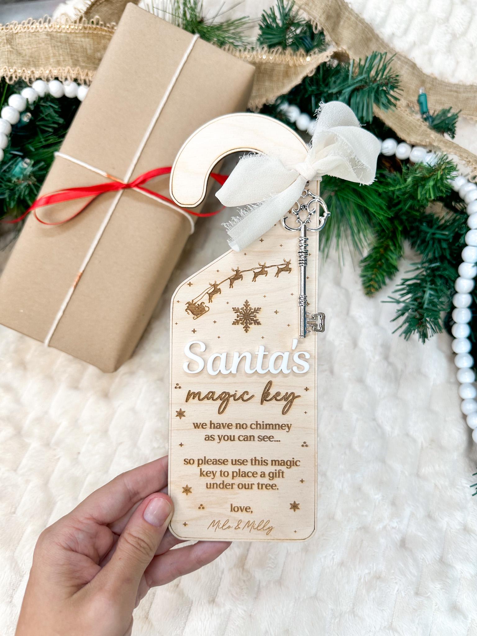 Santa's Magic Key Door Hanger Luna Beam Creations