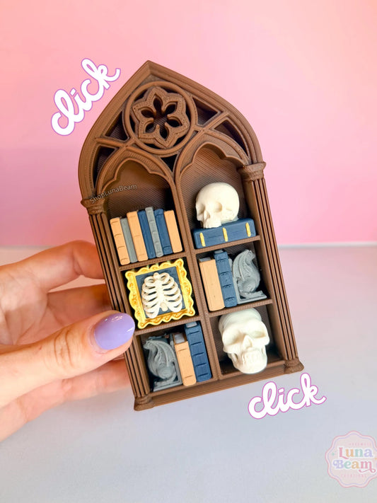 Gothic Bookshelf Clicker [Skeleton]