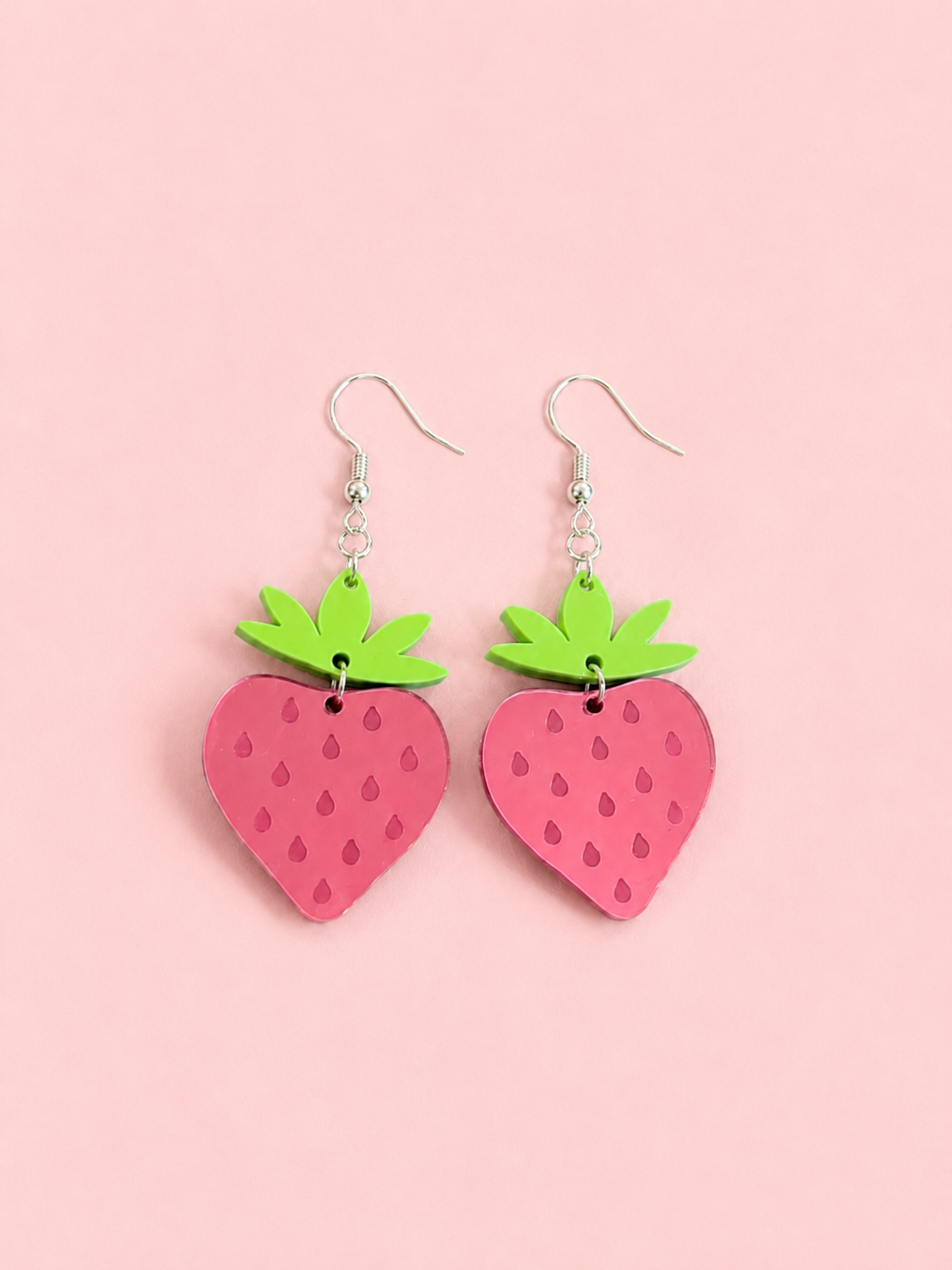 Strawberry Acrylic Earrings