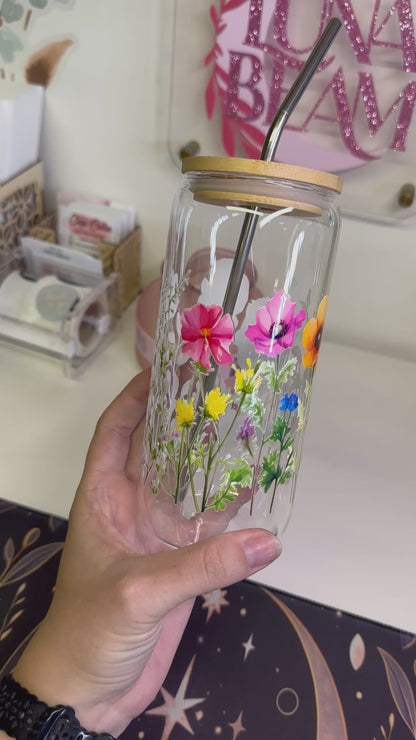 20oz Wildflowers Glass