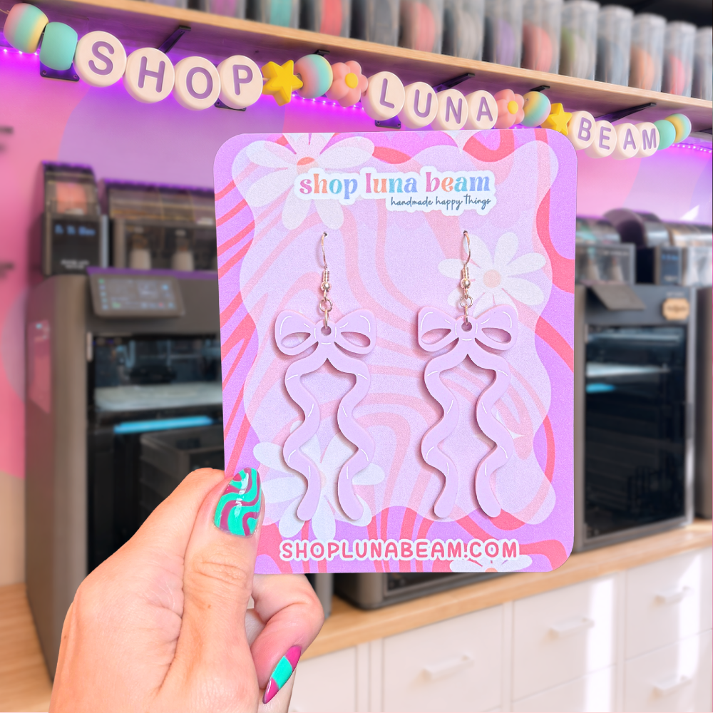 Coquette Dangle Earrings [Purple]
