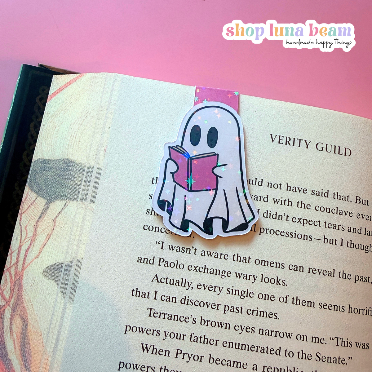 Reading Ghost Magnetic Bookmark