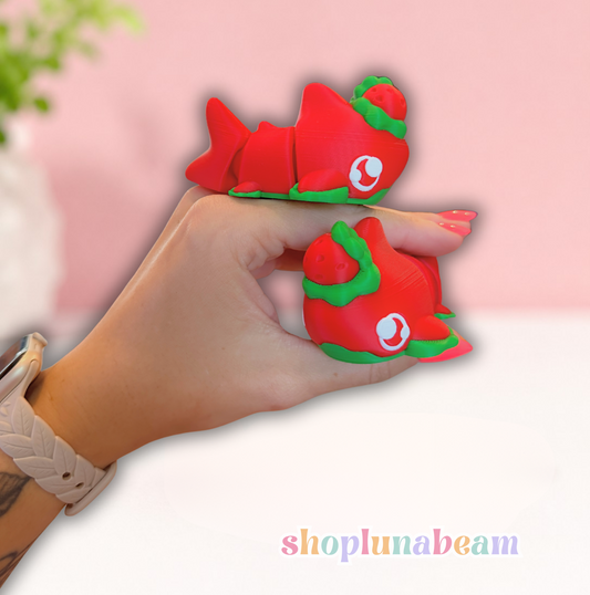 Strawberry Shark Chibi