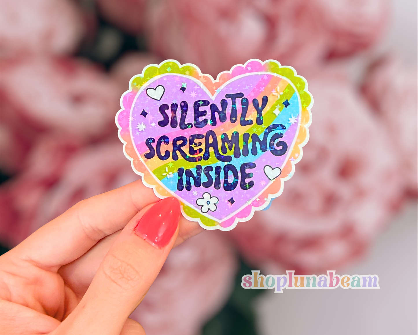 Silently Screaming Inside Sticker