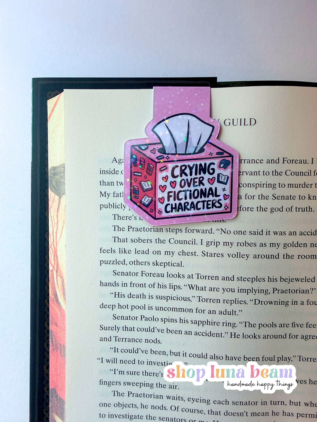 Crying Over Fictional Characters Magnetic Bookmark