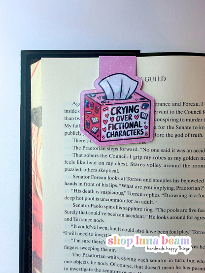 Crying Over Fictional Characters Magnetic Bookmark