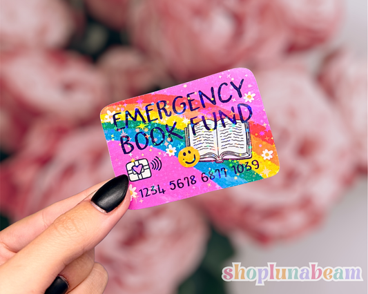 Emergency Book Fund Sticker